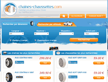 Tablet Screenshot of chaines-chaussettes.com